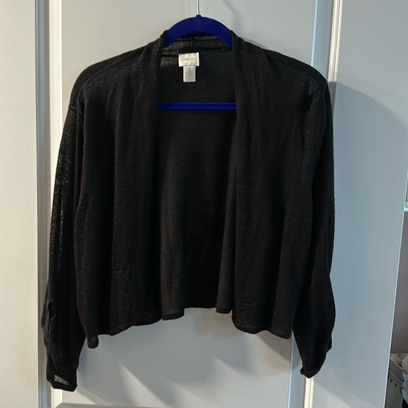Chicos size 2 black shrug, worn twice excellent condition in black - Picture 1 of 3